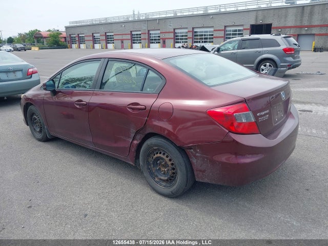 12655438 :رقم المزاد ، 2HGFB2E41CH021565 vin ، 2012 Honda Civic Lx مزاد بيع