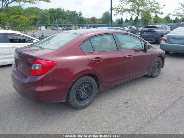 12655438 :رقم المزاد ، 2HGFB2E41CH021565 vin ، 2012 Honda Civic Lx مزاد بيع