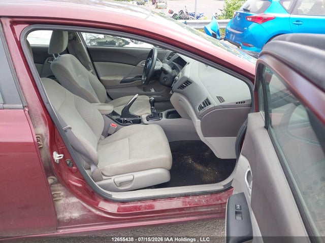 12655438 :رقم المزاد ، 2HGFB2E41CH021565 vin ، 2012 Honda Civic Lx مزاد بيع