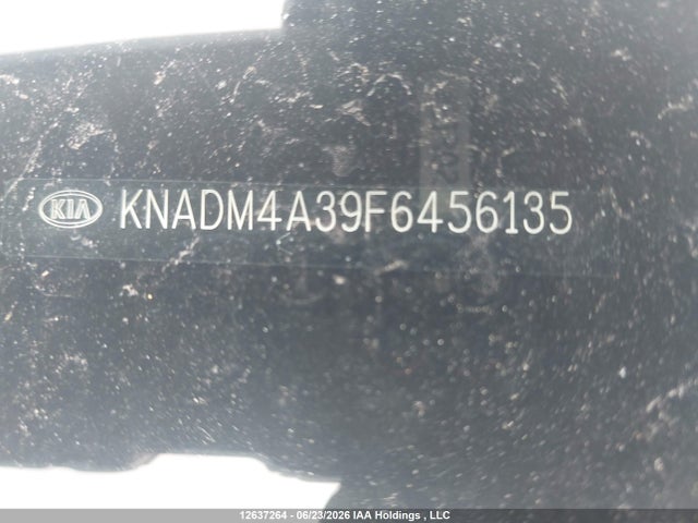 12637264 :رقم المزاد ، KNADM4A39F6456135 vin ، 2015 Kia Rio Ex/ex+/lx/lx+/sx مزاد بيع