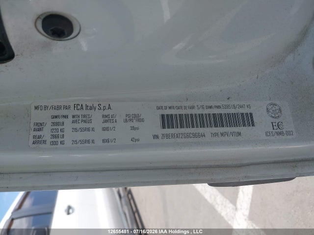 RAM Promaster City 2016 ZFBERFAT2G6C96644 Image 9