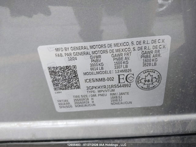 Honda Prologue Ex-l 2024 3GPKHYRJ1RS544992 Image 9