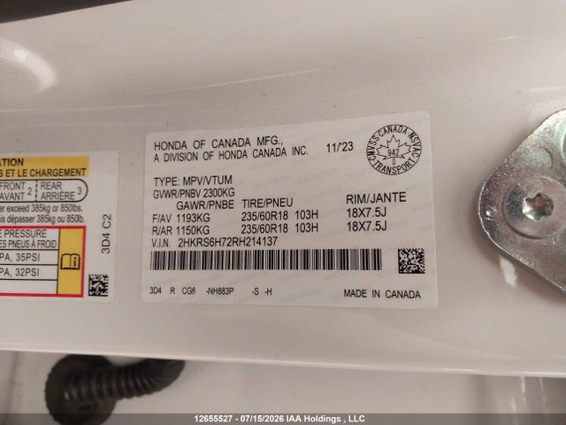 Honda CR-V 2024 2HKRS6H72RH214137 Image 9