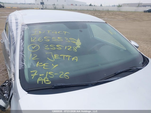 12655535 :رقم المزاد ، 3VWDX7AJ7CM355128 vin ، 2012 Volkswagen Jetta Se مزاد بيع