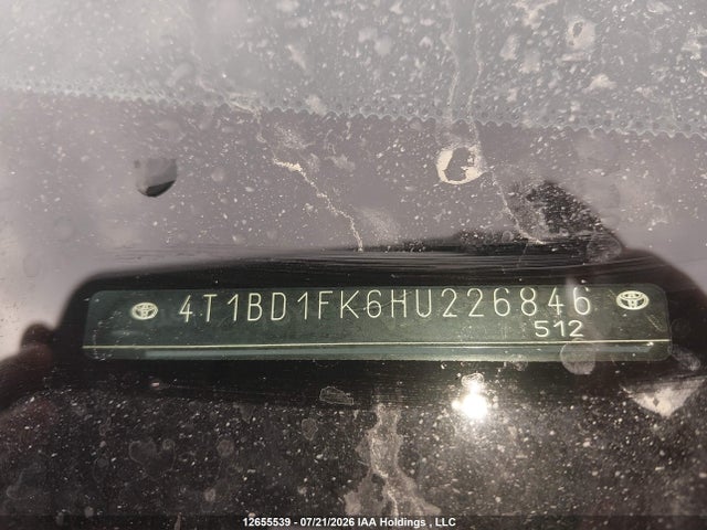 4T1BD1FK6HU226846 Toyota Camry Hybrid/le/xle/se