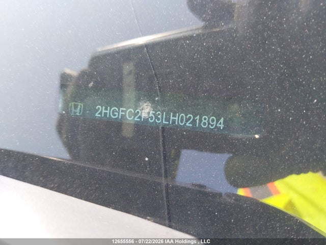 Продажа на аукционе авто 2020 Honda Civic Lx, vin: 2HGFC2F53LH021894, номер лота: 12655556