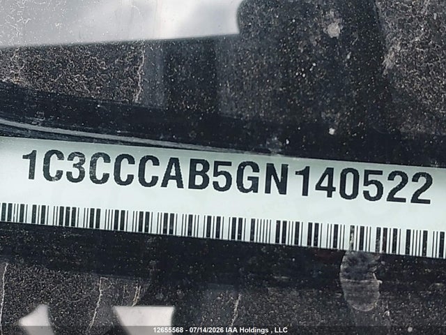 12655568 :رقم المزاد ، 1C3CCCAB5GN140522 vin ، 2016 Chrysler 200 Limited مزاد بيع