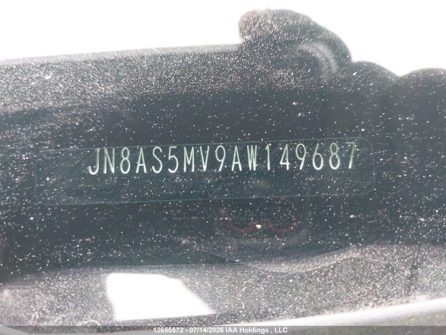 2010 Nissan Rogue S/sl/krom მანქანა იყიდება აუქციონზე, vin: JN8AS5MV9AW149687, აუქციონის ნომერი: 12655572