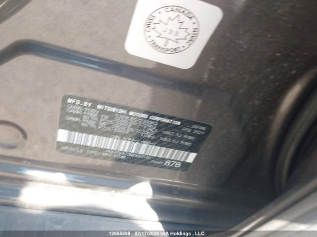 Продаж на аукціоні авто 2021 Mitsubishi Outlander Fe/sel/le/gt, vin: JA4J2VA72MZ600182, номер лоту: 12655598