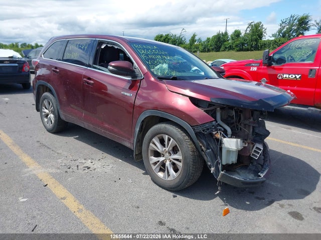 2015 Toyota Highlander Hybrid Le მანქანა იყიდება აუქციონზე, vin: 5TDBCRFH5FS009090, აუქციონის ნომერი: 12655644