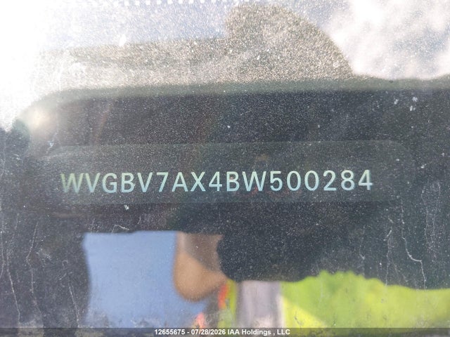 12655675 :رقم المزاد ، WVGBV7AX4BW500284 vin ، 2011 Volkswagen Tiguan S/se/sel مزاد بيع