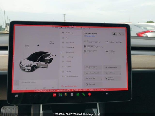 Auction sale of the 2019 Tesla Model 3 Long Range/mid Range/standard Range/standard Range Plus, vin: 5YJ3E1EA3KF324005, lot number: 12655676