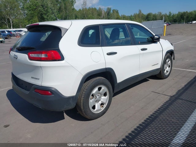 2016 Jeep Cherokee Sport მანქანა იყიდება აუქციონზე, vin: 1C4PJLABXGW201537, აუქციონის ნომერი: 12655713
