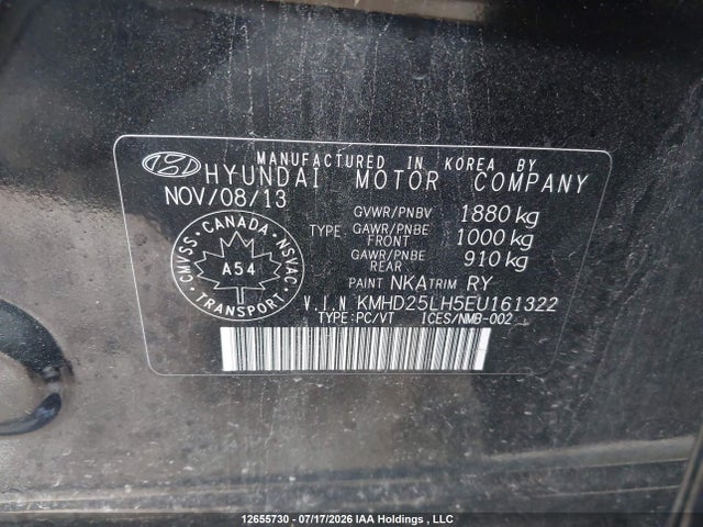 Продажа на аукционе авто 2014 Hyundai Elantra Gt Gl, vin: KMHD25LH5EU161322, номер лота: 12655730
