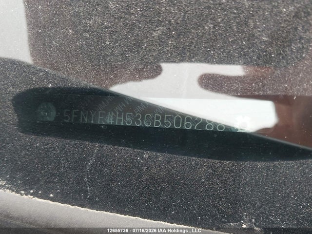 2012 Honda Pilot Ex-l მანქანა იყიდება აუქციონზე, vin: 5FNYF4H53CB506288, აუქციონის ნომერი: 12655736