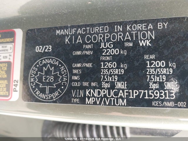 KIA Sportage Lx 2023 KNDPUCAF1P7159313 Image 9