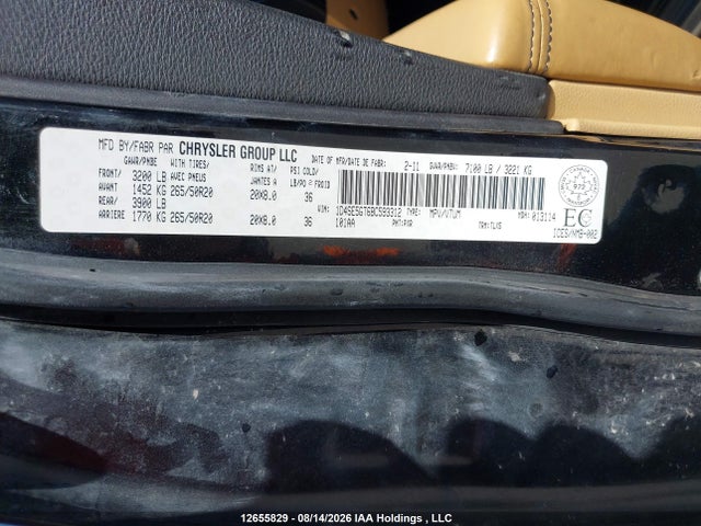 2011 Dodge Durango Citadel მანქანა იყიდება აუქციონზე, vin: 1D4SE5GT6BC593312, აუქციონის ნომერი: 12655829