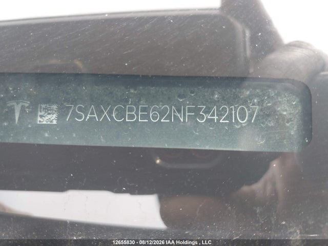 Продажа на аукционе авто 2022 Tesla Model X, vin: 7SAXCBE62NF342107, номер лота: 12655830
