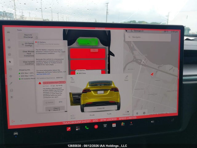 Продажа на аукционе авто 2022 Tesla Model X, vin: 7SAXCBE62NF342107, номер лота: 12655830