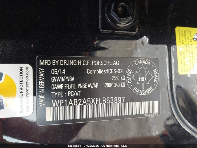 WP1AB2A5XFLB53897 Porsche MACAN S