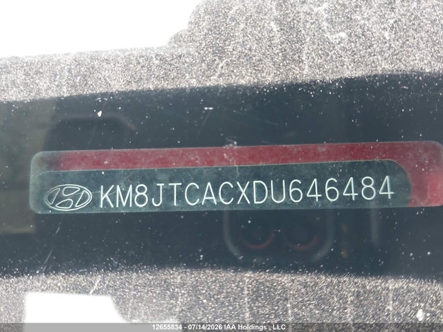 Продажа на аукционе авто 2013 Hyundai Tucson Gl, vin: KM8JTCACXDU646484, номер лота: 12655834