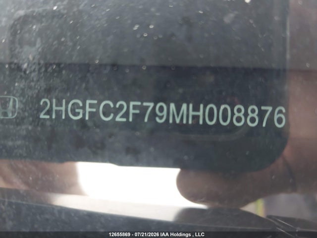 Honda CIVIC EX 2021 2HGFC2F79MH008876 Image 9