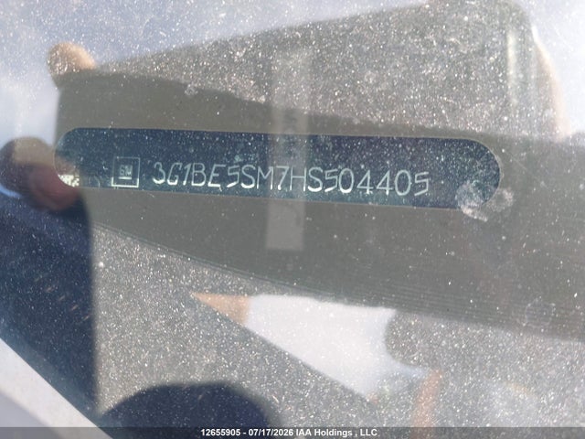 Aukcja sprzedaży 2017 Chevrolet Cruze Lt, vin: 3G1BE5SM7HS504405, numer aukcji: 12655905
