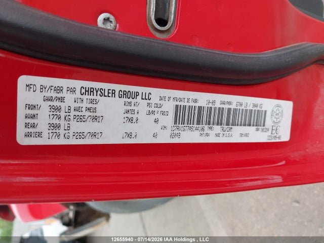 Продаж на аукціоні авто 2010 Dodge Ram 1500, vin: 1D7RV1GT7AS144106, номер лоту: 12655940