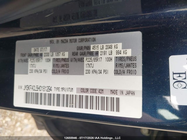 Mazda Cx-5 Gs 2017 JM3KFACL5H0181294 Image 15