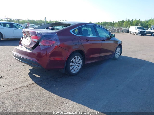 12655960 :رقم المزاد ، 1C3CCCFB5FN593272 vin ، 2015 Chrysler 200 Lx مزاد بيع