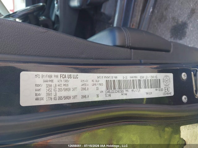 Dodge DURANGO LIMITED 2016 1C4RDJDG1GC481569 Image 20