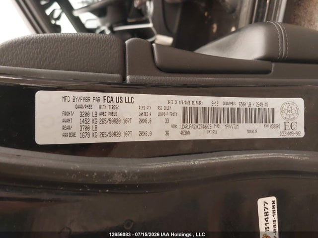 Jeep Grand Cherokee Laredo 2019 1C4RJFAGXKC740028 Image 9
