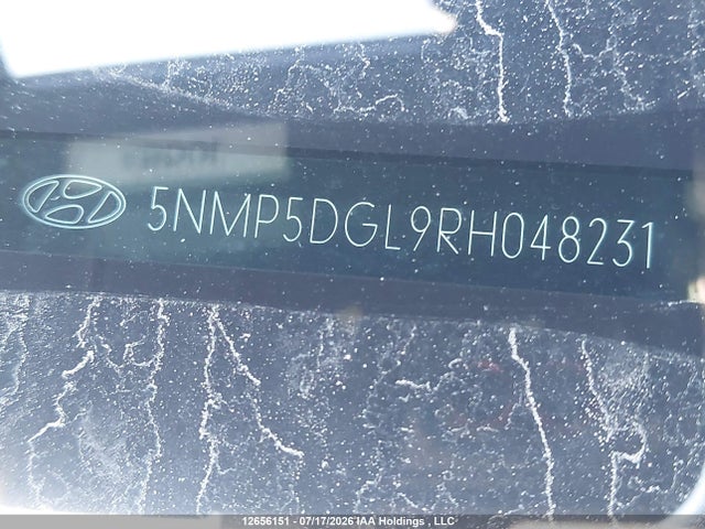 5NMP5DGL9RH048231 Hyundai Santa Fe Calligraphy