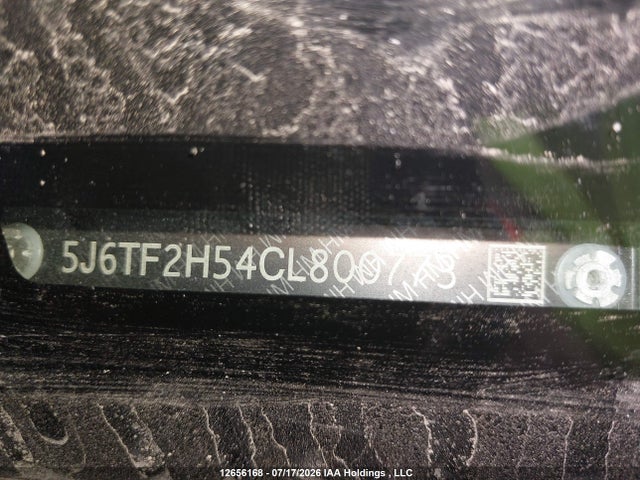 12656168 :رقم المزاد ، 5J6TF2H54CL800773 vin ، 2012 Honda Crosstour Ex-l مزاد بيع
