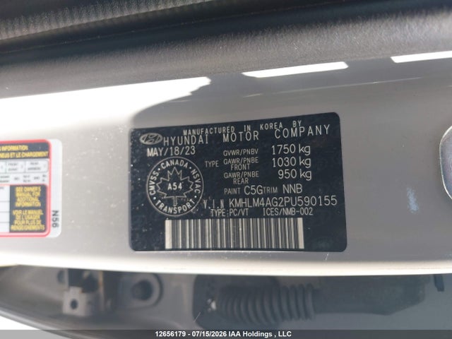 Продаж на аукціоні авто 2023 Hyundai Elantra, vin: KMHLM4AG2PU590155, номер лоту: 12656179
