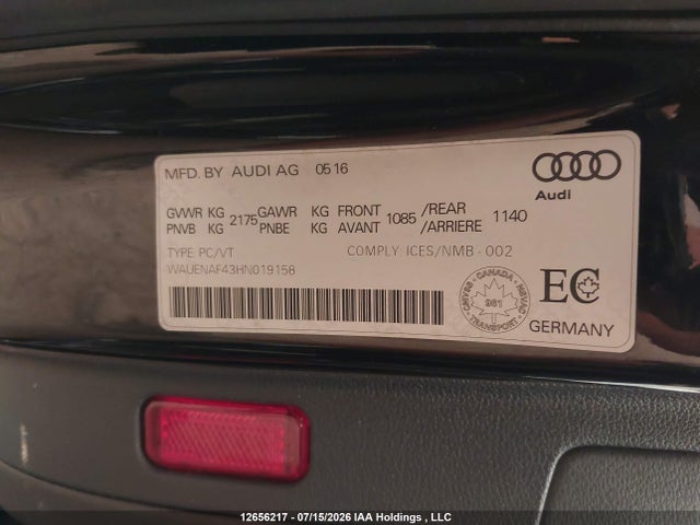 Audi A4 2.0t Progressiv 2017 WAUENAF43HN019158 Image 9