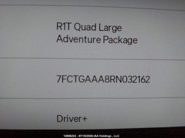 Rivian R1t Adventure Quad Motor Large Pack 2024 7FCTGAAA8RN032162 Image 18