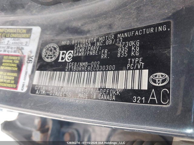 Toyota COROLLA CE 2014 2T1BURHE8EC030300 Image 18