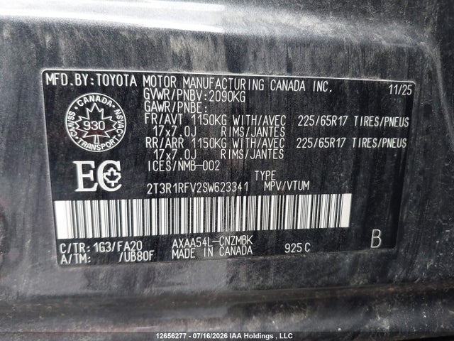 Toyota Rav4 Xle 2025 2T3R1RFV2SW623341 Image 19