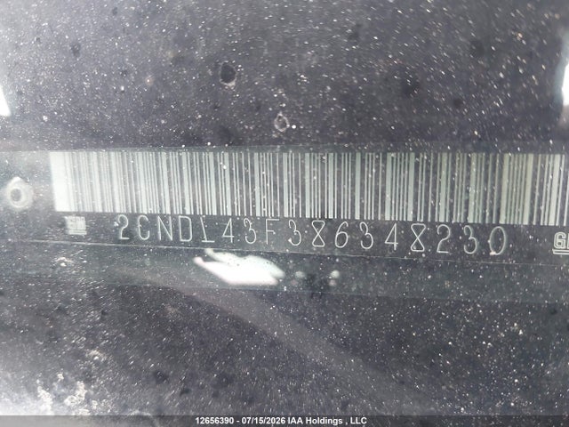 12656390 :رقم المزاد ، 2CNDL43F386348230 vin ، 2008 Chevrolet Equinox مزاد بيع