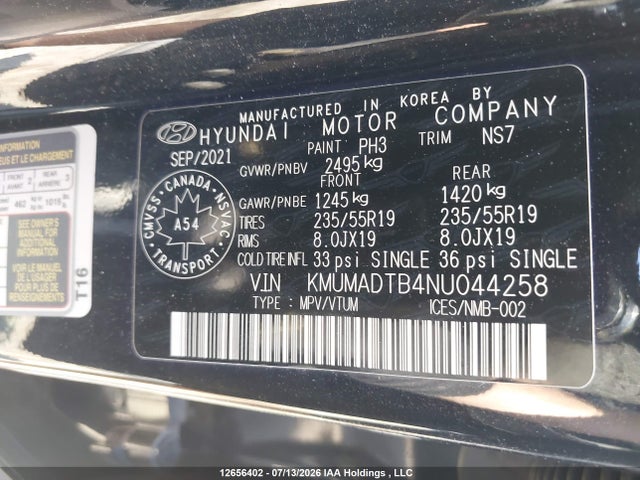 Genesis Gv70 Select/advanced/sport Prestige 2022 KMUMADTB4NU044258 Image 9