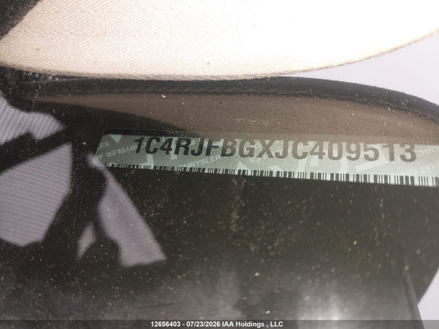 12656403 :رقم المزاد ، 1C4RJFBGXJC409513 vin ، 2018 Jeep Grand Cherokee Limited مزاد بيع