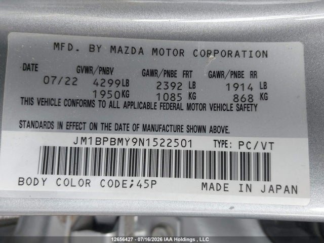 Mazda 3 Premium 2022 JM1BPBMY9N1522501 Image 19