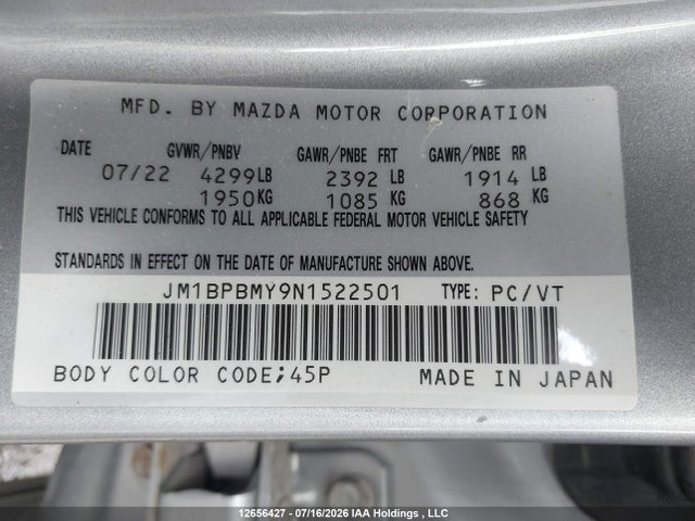 Mazda 3 Premium 2022 JM1BPBMY9N1522501 Image 9