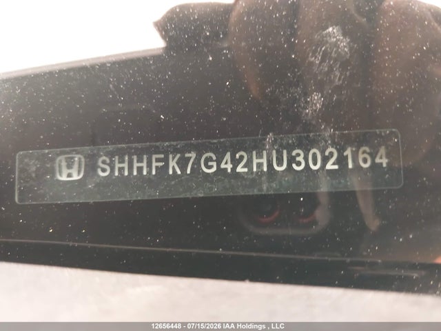 12656448 :رقم المزاد ، SHHFK7G42HU302164 vin ، 2017 Honda Civic Sport مزاد بيع