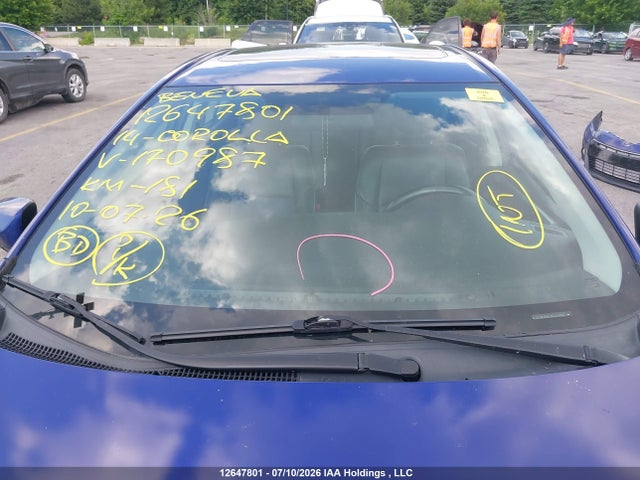 12647801 :رقم المزاد ، 2T1BURHE2EC170987 vin ، 2014 Toyota Corolla S مزاد بيع