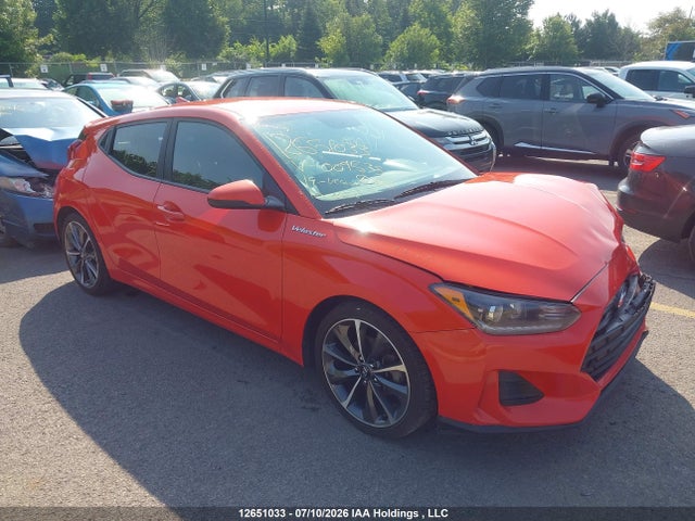 2019 Hyundai Veloster 2.0 Gl მანქანა იყიდება აუქციონზე, vin: KMHTG6AF5KU004535, აუქციონის ნომერი: 12651033
