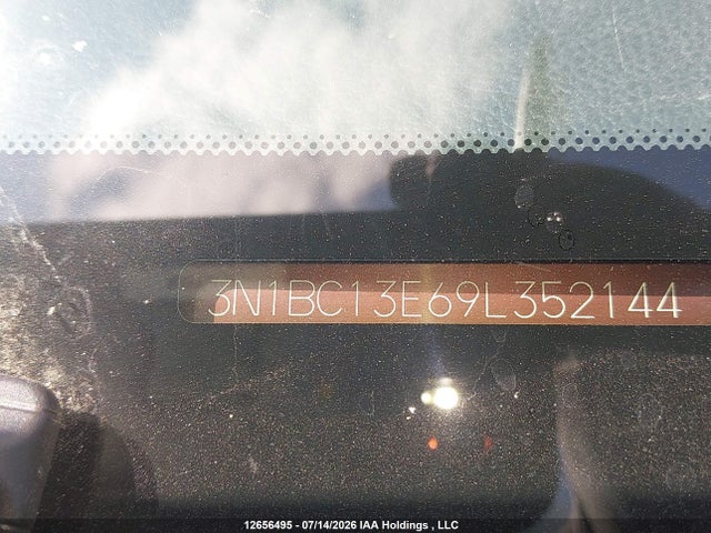 12656495 :رقم المزاد ، 3N1BC13E69L352144 vin ، 2009 Nissan Versa S/sl مزاد بيع