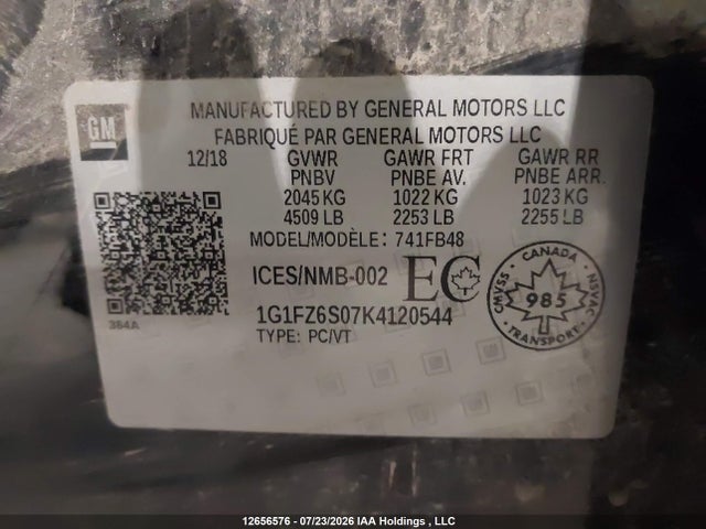 Chevrolet Bolt Ev Premier 2019 1G1FZ6S07K4120544 Image 9