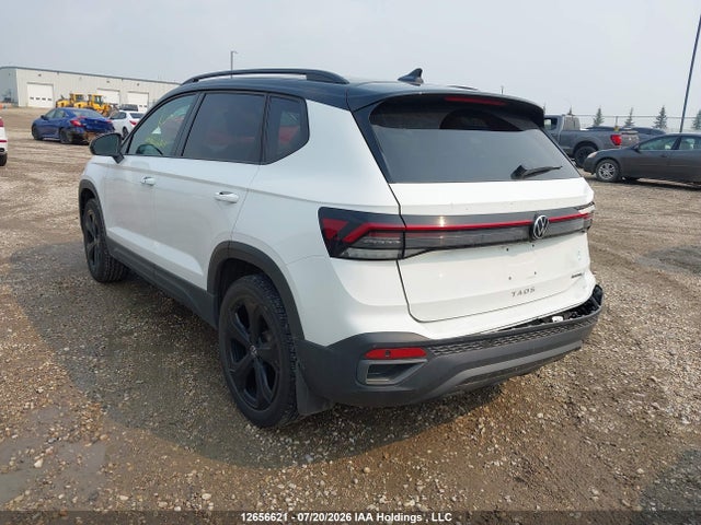 2025 Volkswagen Taos Comfortline Black Edition მანქანა იყიდება აუქციონზე, vin: 3VV2C7B29SM031529, აუქციონის ნომერი: 12656621